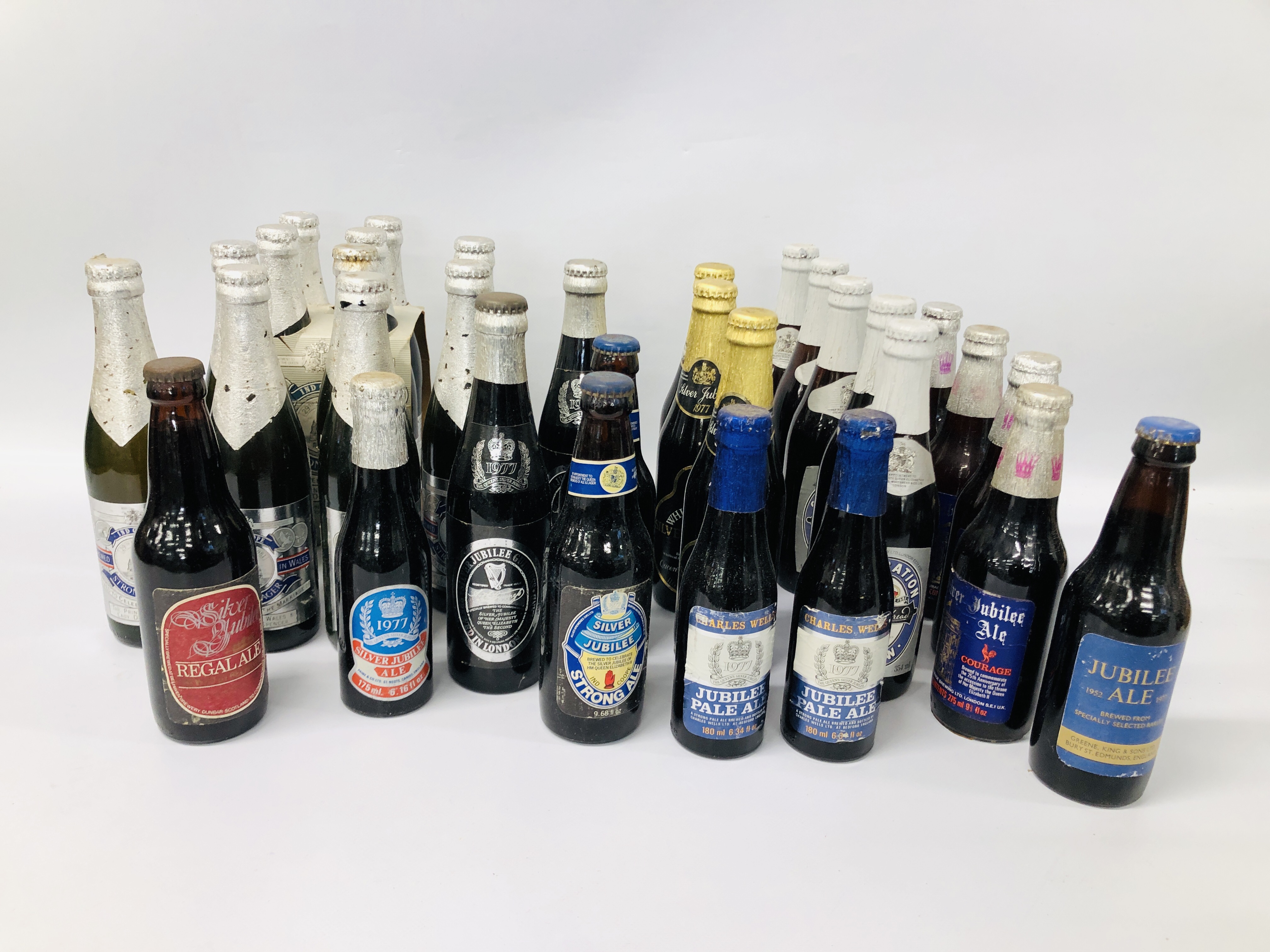 COLLECTION OF ASSORTED VINTAGE BOTTLED ALES TO INCLUDE CELEBRATION THE ROYAL WEDDING, WHITBREAD,
