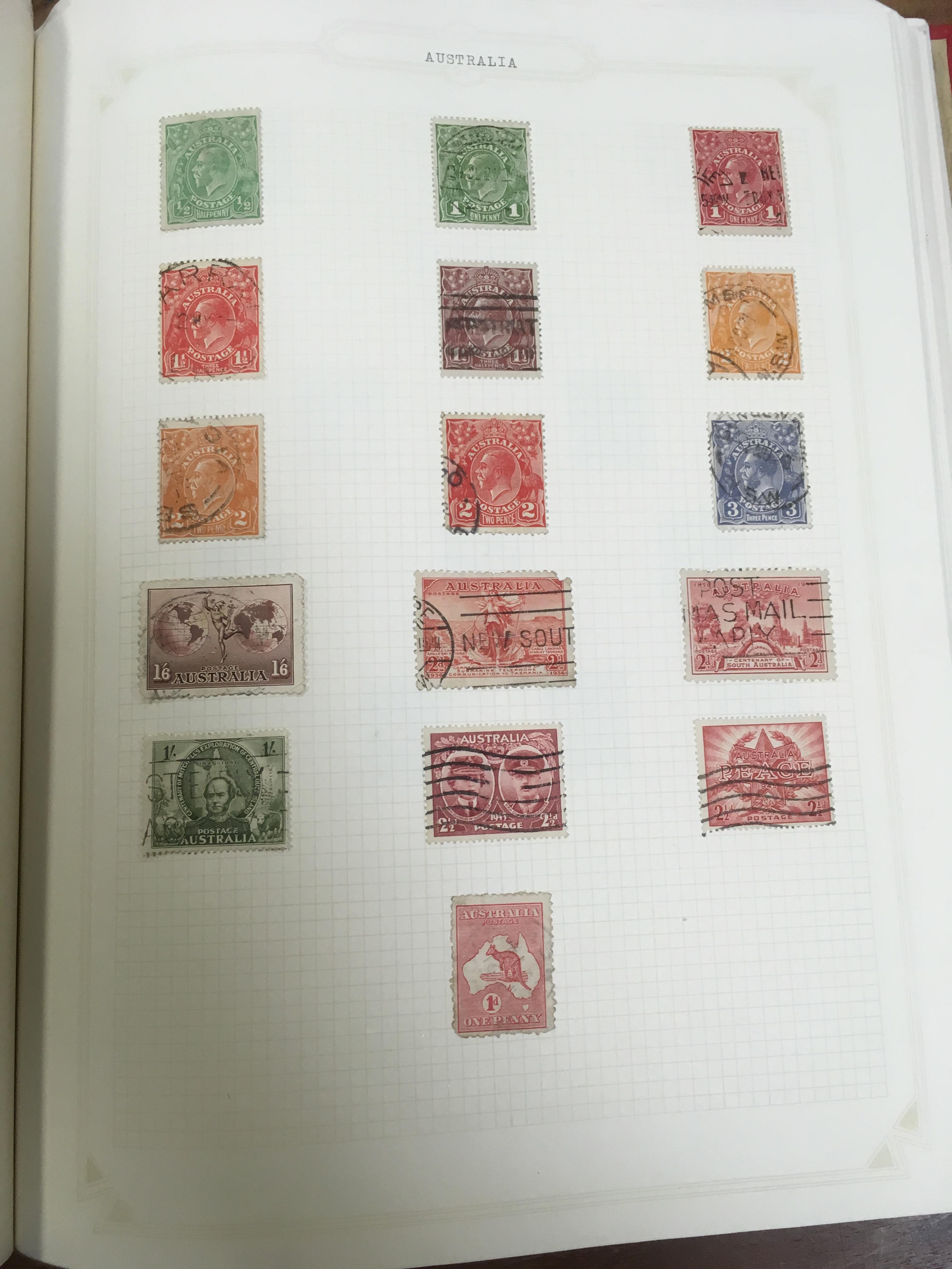 BOX WITH STAMPS IN TWO ALBUMS, ON LEAVES AND LOOSE, A FEW FIRST DAY COVERS ETC. - Image 2 of 2