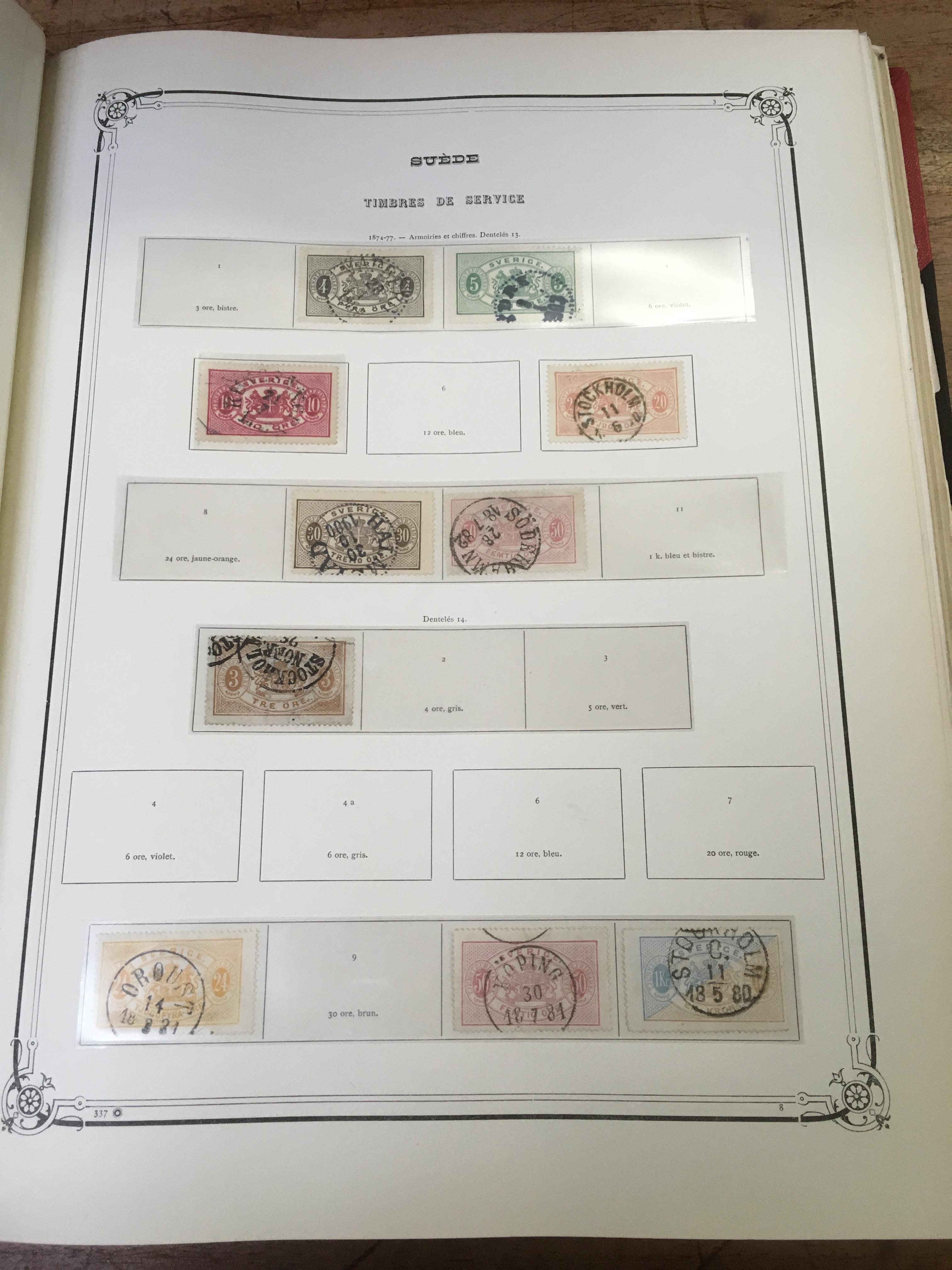 LARGE BOX EUROPEAN STAMP COLLECTIONS IN NINE VOLUMES, PRINTED ALBUMS OF GERMANY, CZECH, ALSO FRANCE, - Image 8 of 9