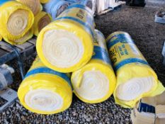 4 X ROLLS ISOVER 100MM PARTY WALL INSULATION