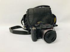 PANASONIC LUMIX FZ100 DIGITAL CAMERA WITH CAMERA BAG S/N B1HB00922 - SOLD AS SEEN.