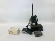 ICOM VHF TRANSCEIVER SHIP TO SHORE RADIO WITH CHARGER AND BATTERIES - SOLD AS SEEN