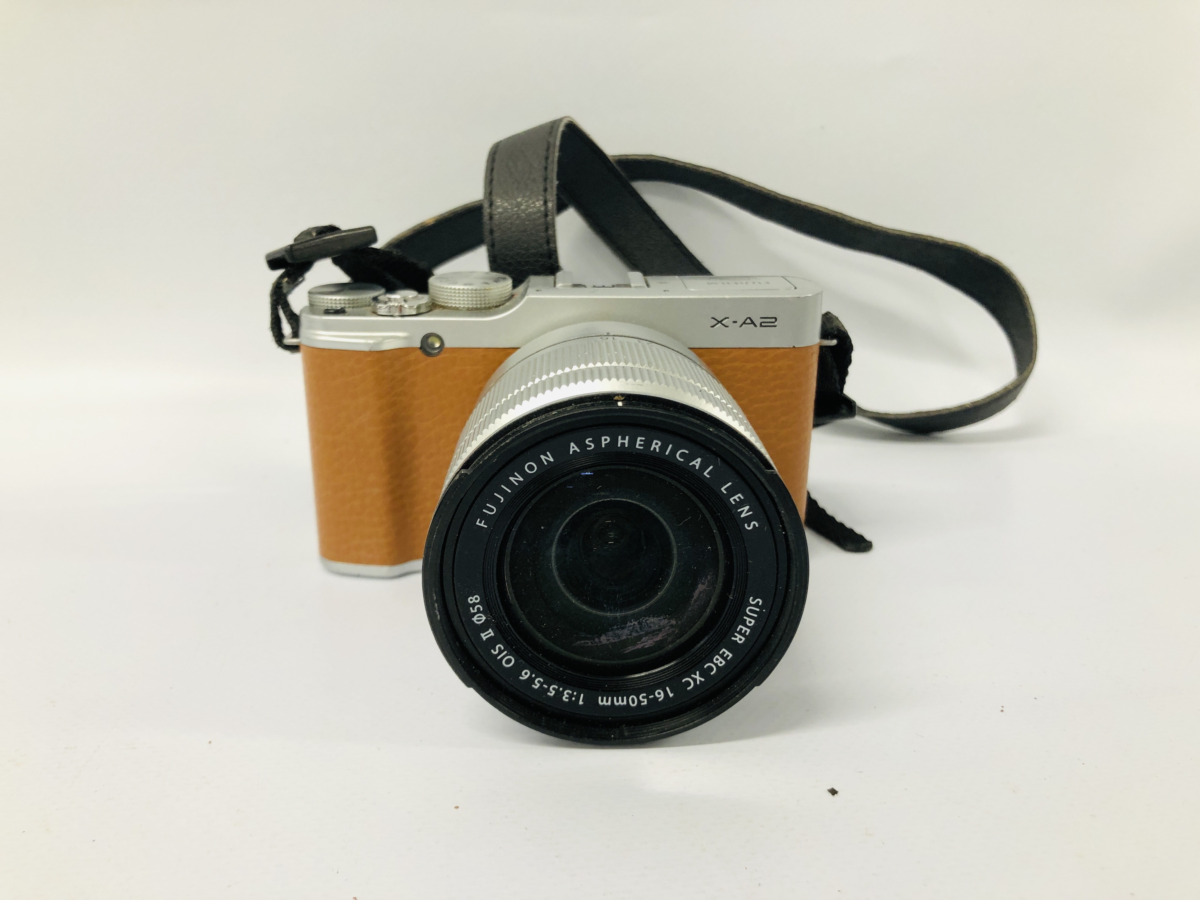 FUJIFILM X-A2 DIGITAL CAMERA FITTED WITH FUJIFILM XC 16-50 MM LENS (NO BATTERY) S/N 55L04338 - SOLD