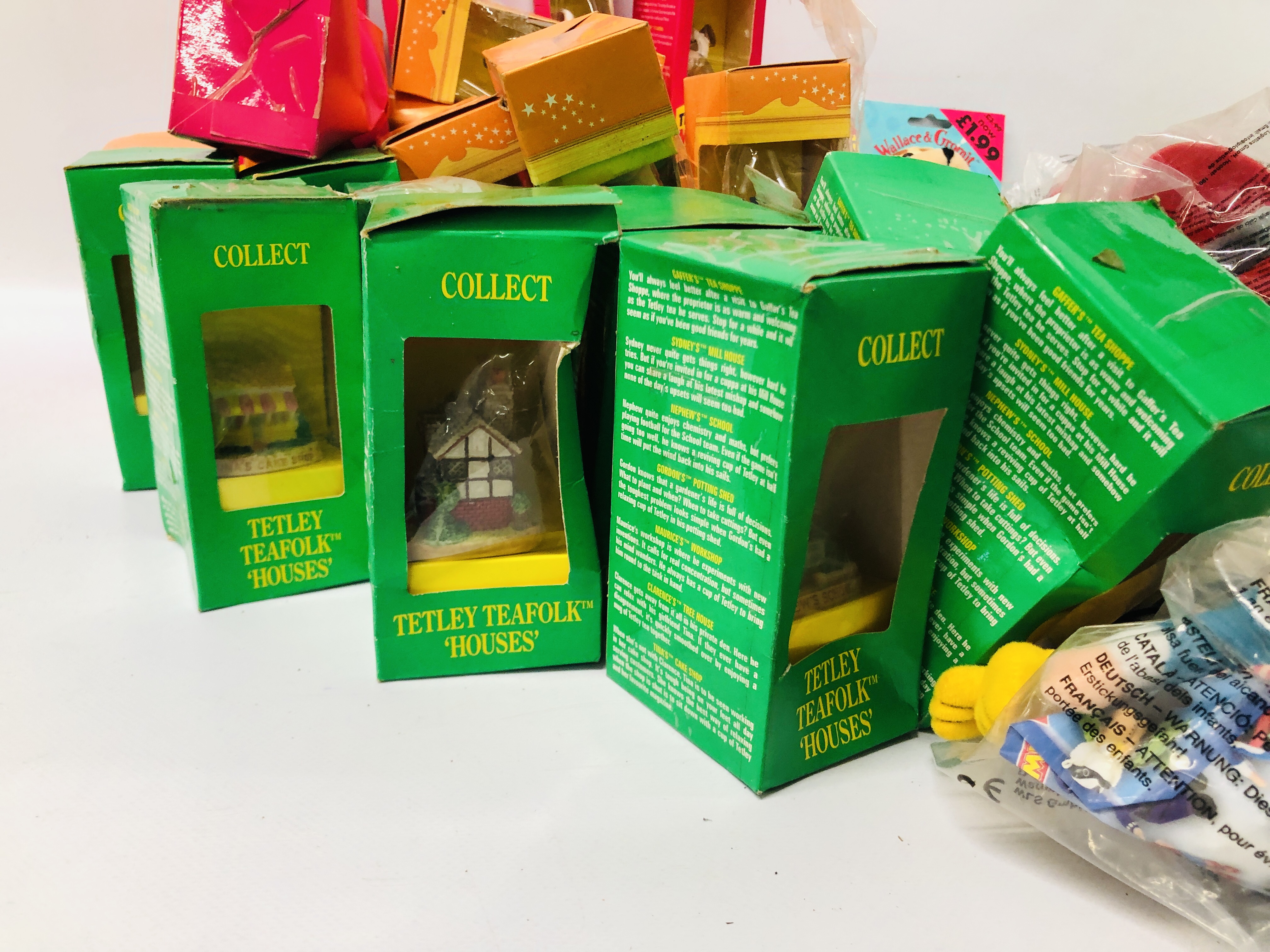 BOX CONTAINING QTY MIXED McDONALDS TOYS AND TETLEY TEA COLLECTORS FIGURES. - Image 3 of 7