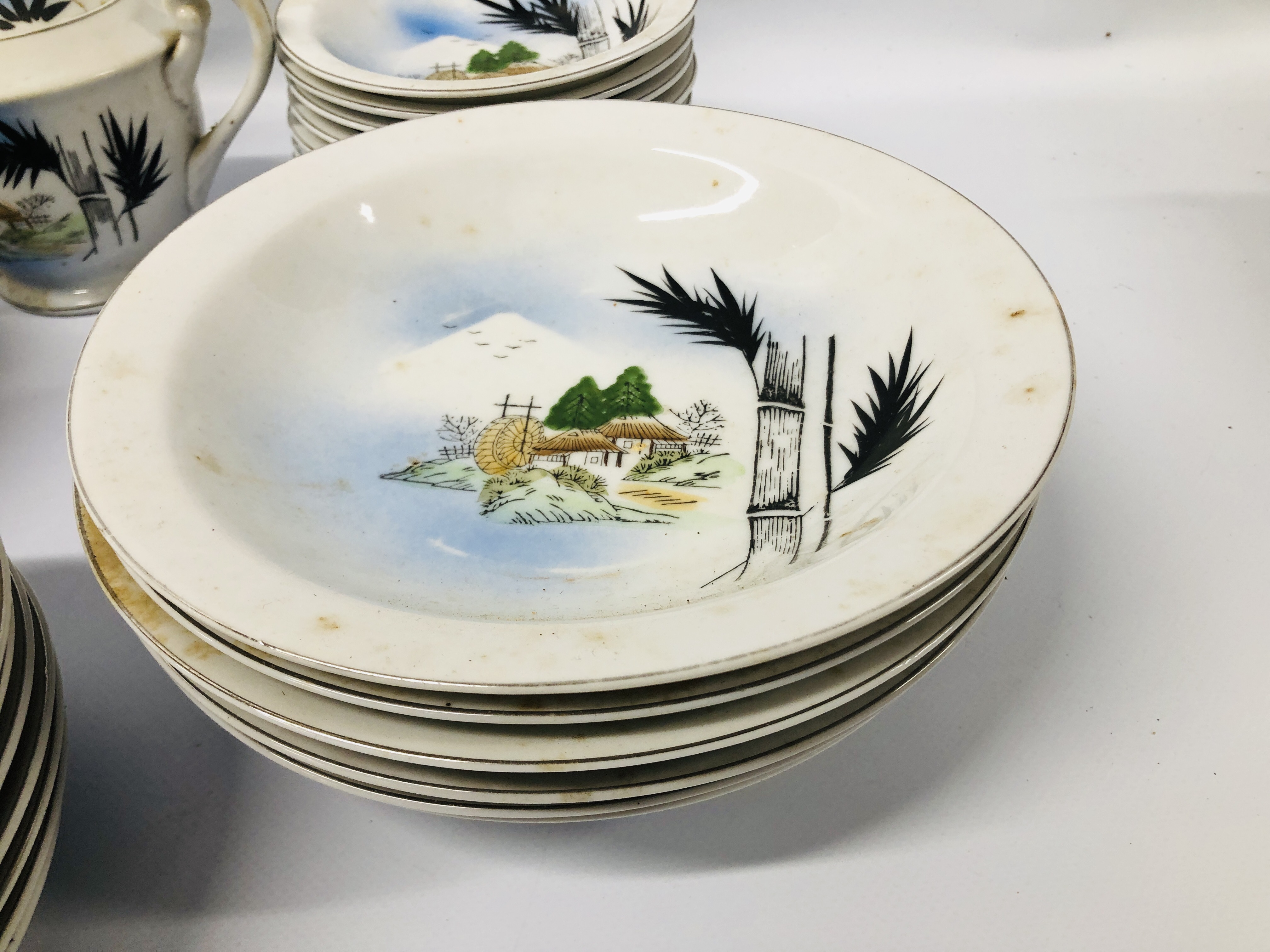 46 PIECES OF E & O CHINA WARE COMPRISING OF PLATES, BOWLS, CUPS AND SAUCERS, SERVING PLATE, - Bild 3 aus 18