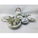 46 PIECES OF E & O CHINA WARE COMPRISING OF PLATES, BOWLS, CUPS AND SAUCERS, SERVING PLATE,