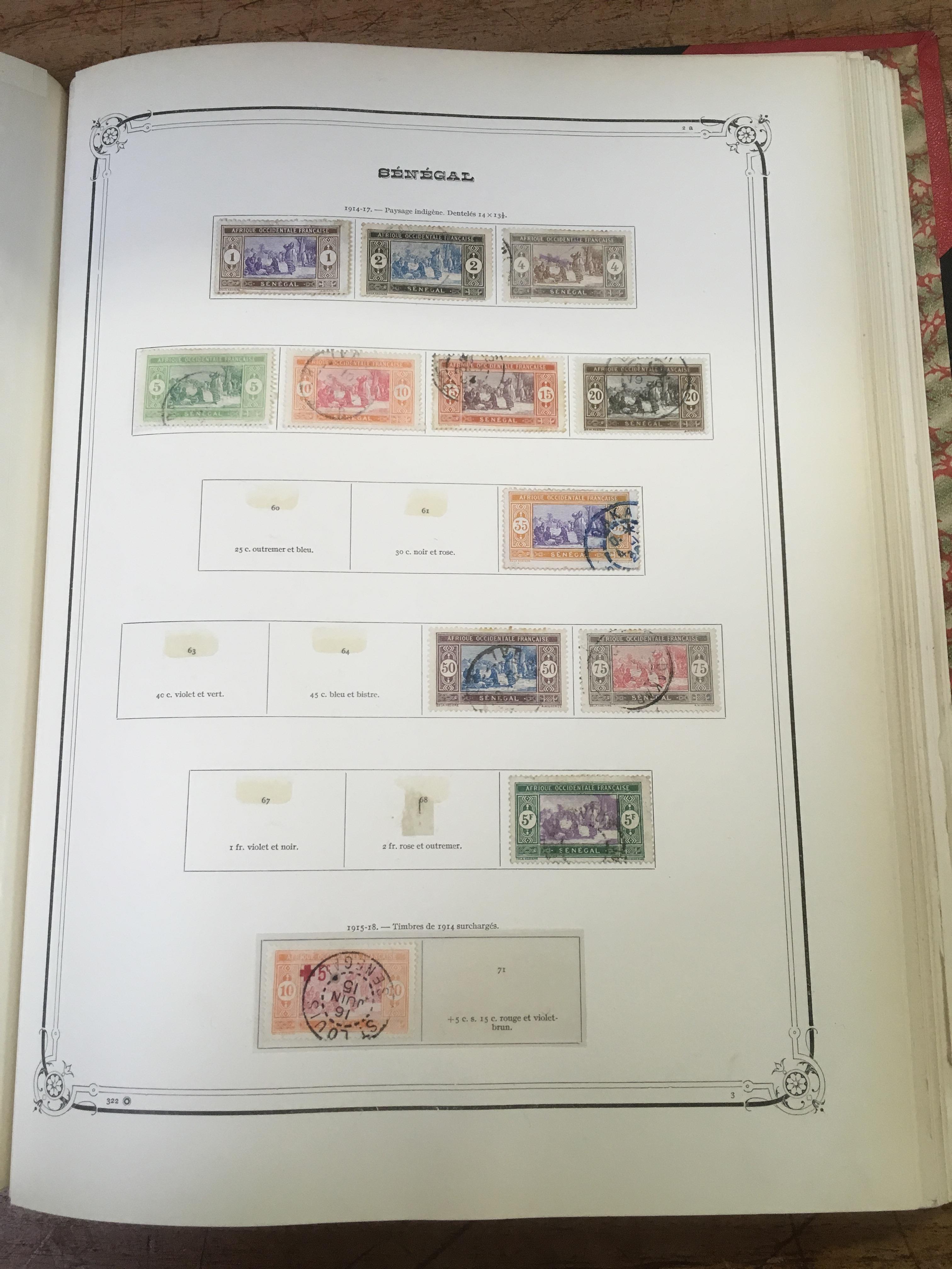 LARGE BOX EUROPEAN STAMP COLLECTIONS IN NINE VOLUMES, PRINTED ALBUMS OF GERMANY, CZECH, ALSO FRANCE, - Image 7 of 9