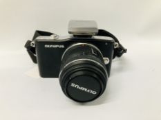 OLYMPUS PEN MINI E-PMI DIGITAL CAMERA WITH INTERCHANGEABLE LENS (BATTERY DOOR HINGE A/F) - SOLD AS