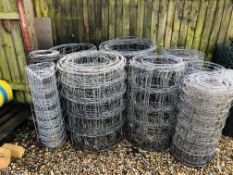 9 ROLLS GALVANISED WIRE NETTING