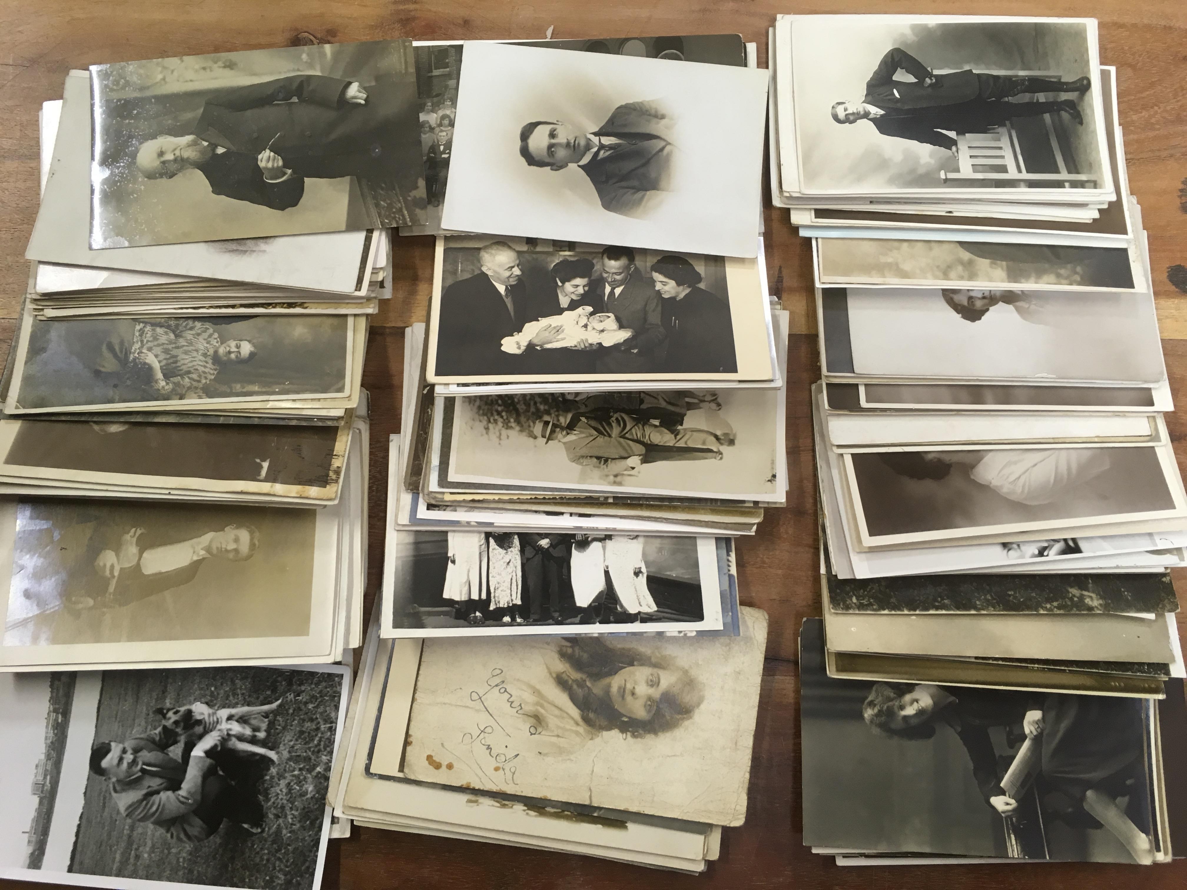 BOX OF POSTCARDS WITH SOCIAL HISTORY PORTRAITS, FEW SHIPS, MILITARY ETC ALSO PHOTOGRAPHS ETC. - Image 2 of 3