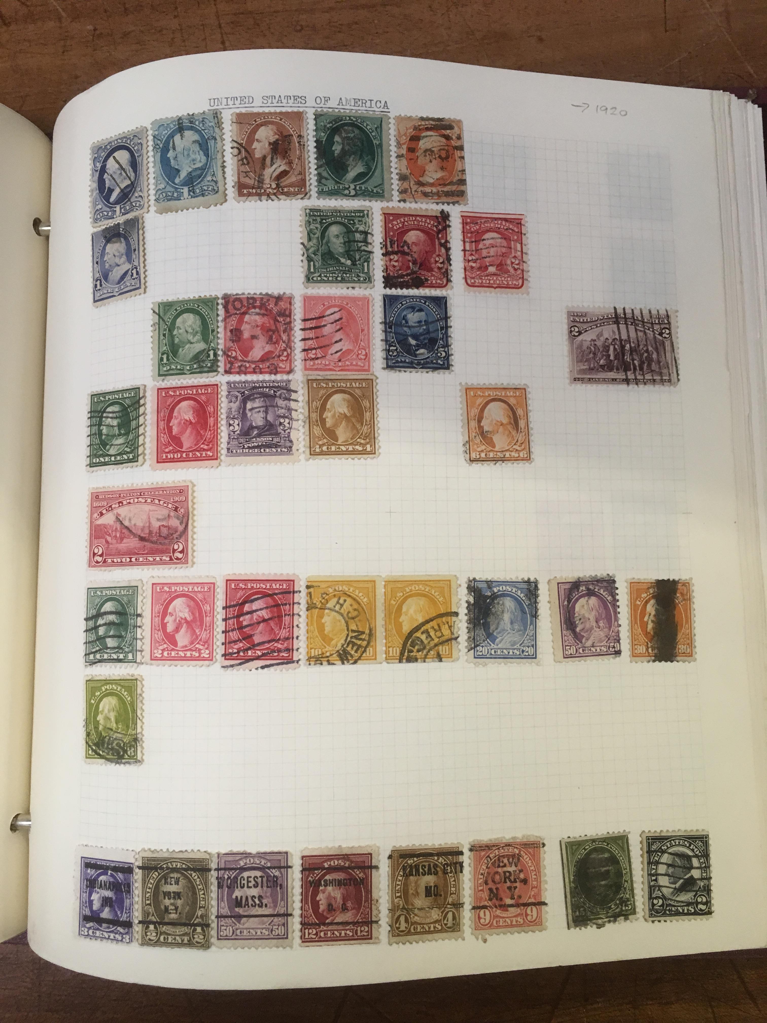 BOX WITH ALL WORLD STAMP COLLECTION IN FOUR "DEVON" ALBUMS ALSO CATALOGUES ETC. - Image 6 of 6