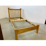 SOLID BEECHWOOD SINGLE BEDSTEAD