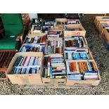 15 X BOXES OF ASSORTED BOOKS TO INCLUDE ART, REFERENCE, NOVELS, WAR, HISTORY, ETC.