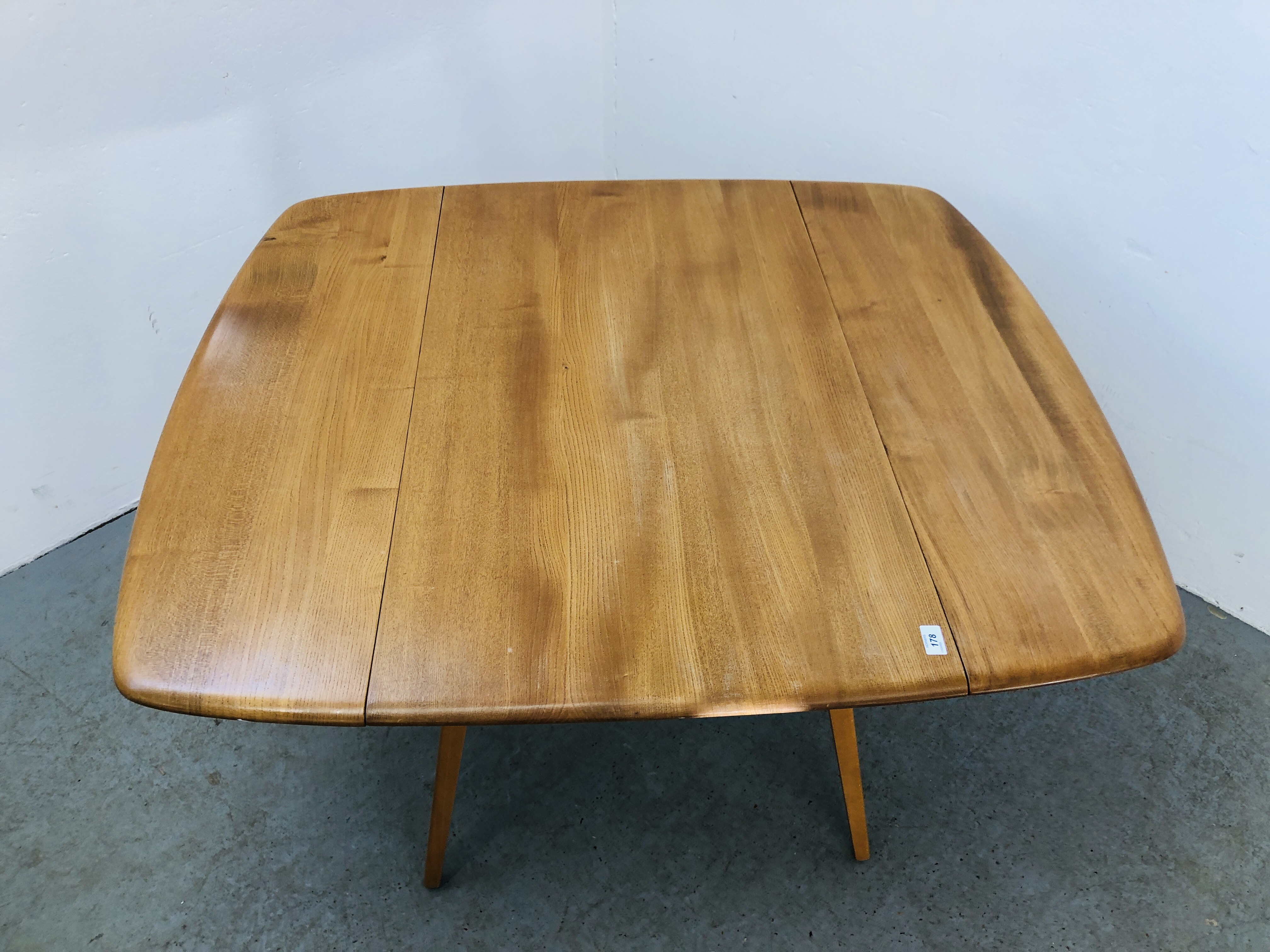 A BLONDE ERCOL DROP DINING TABLE - Image 4 of 11