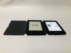 2 X AMAZON KINDLE PAPERWHITE WITH CASES - SOLD AS SEEN