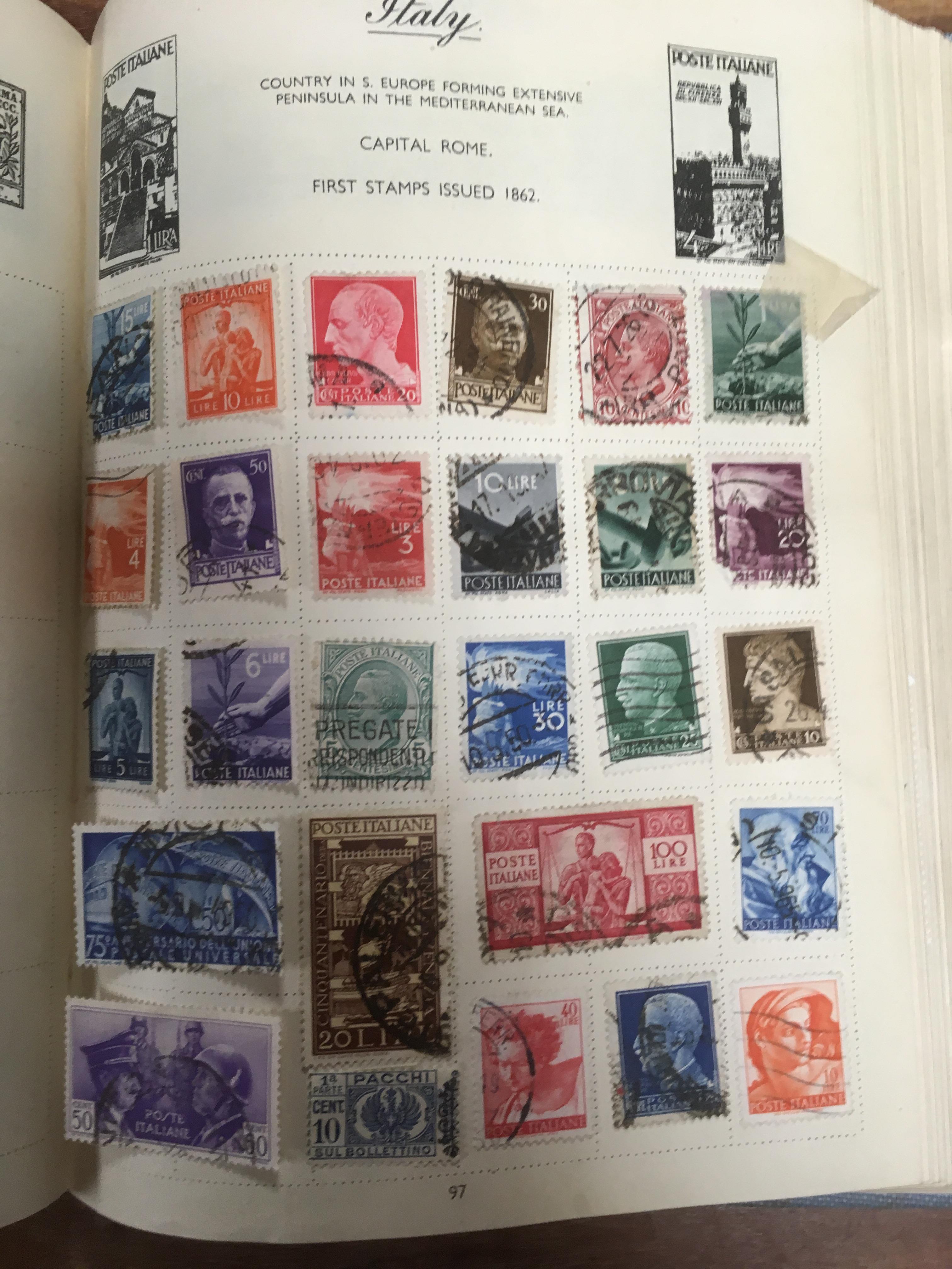 BOX STAMP COLLECTIONS IN "ROYAL MAIL" AND TWO OTHER ALBUMS AND LOOSE - Image 3 of 4
