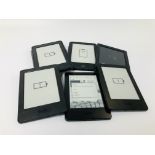 6 X AMAZON KINDLES - SOLD AS SEEN