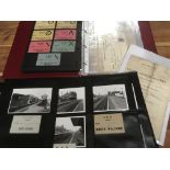 BINDER WITH A COLLECTION GREAT EASTERN RAILWAY EPHEMERA,