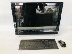 HP TOUCH SMART 600 ALL IN ONE DESKTOP PC, WINDOWS 7, TOUCH SCREEN, COMPLETE WITH KEYBOARD,