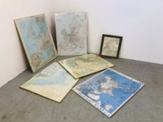 6 X ASSORTED SHIPPING RELATED MAPS