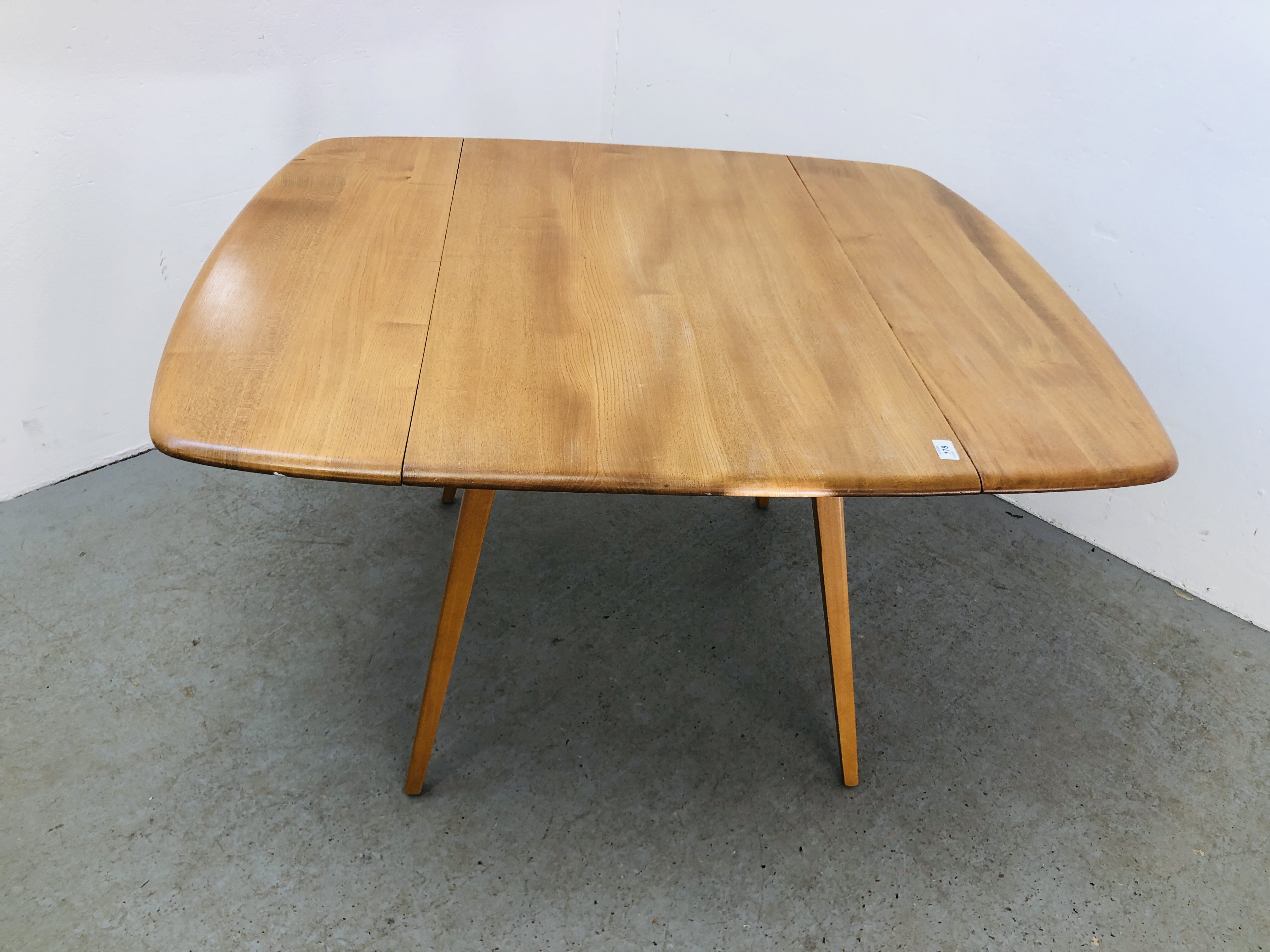A BLONDE ERCOL DROP DINING TABLE - Image 2 of 11