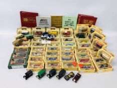 COLLECTION OF ASSORTED BOXED AND UN-BOXED DIE CAST MODEL VEHICLES AND MANUALS TO INCLUDE LLEDO