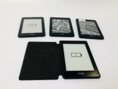 4 X AMAZON KINDLES - SOLD AS SEEN