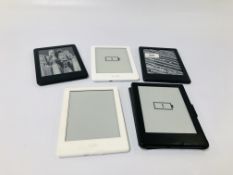 5 X AMAZON KINDLES - SOLD AS SEEN