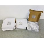 4 BOXES OF WHITE MOSAIC WALL TILES