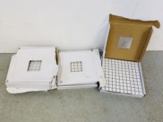 4 BOXES OF WHITE MOSAIC WALL TILES
