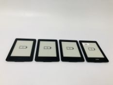 4 X AMAZON KINDLE PAPERWHITE - SOLD AS SEEN