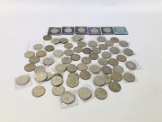 BOX OF ASSORTED BRITISH COMMEMORATIVE MEDALS AND COINS