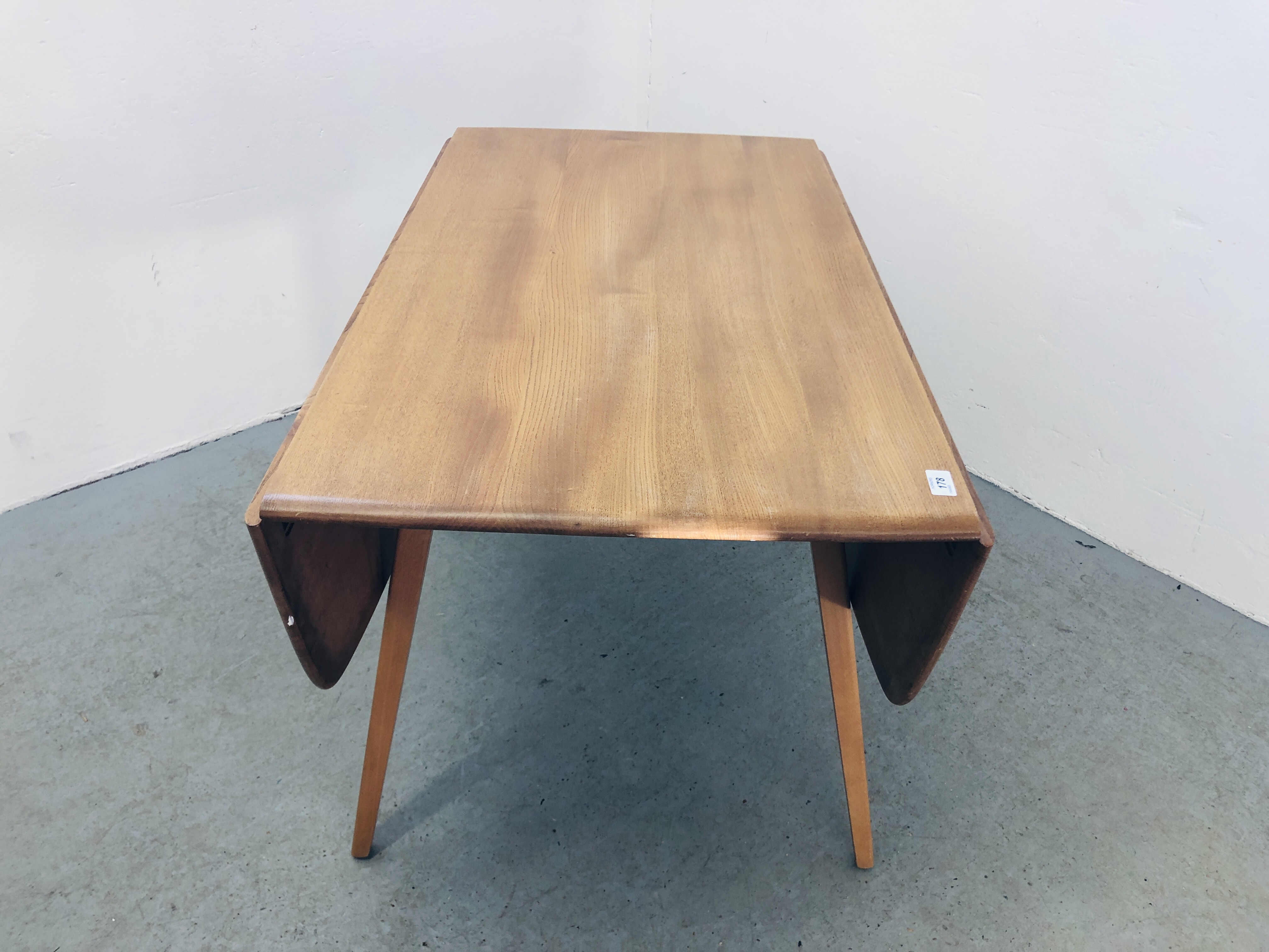 A BLONDE ERCOL DROP DINING TABLE - Image 9 of 11