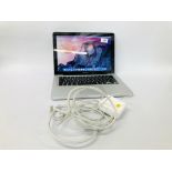 APPLE MACBOOK PRO LAPTOP COMPUTER MODEL A1278 WITH CHARGER - SOLD AS SEEN