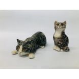 2 X WINSTANLEY CATS ONE BEARING SIGNATURE MIKE HINTON