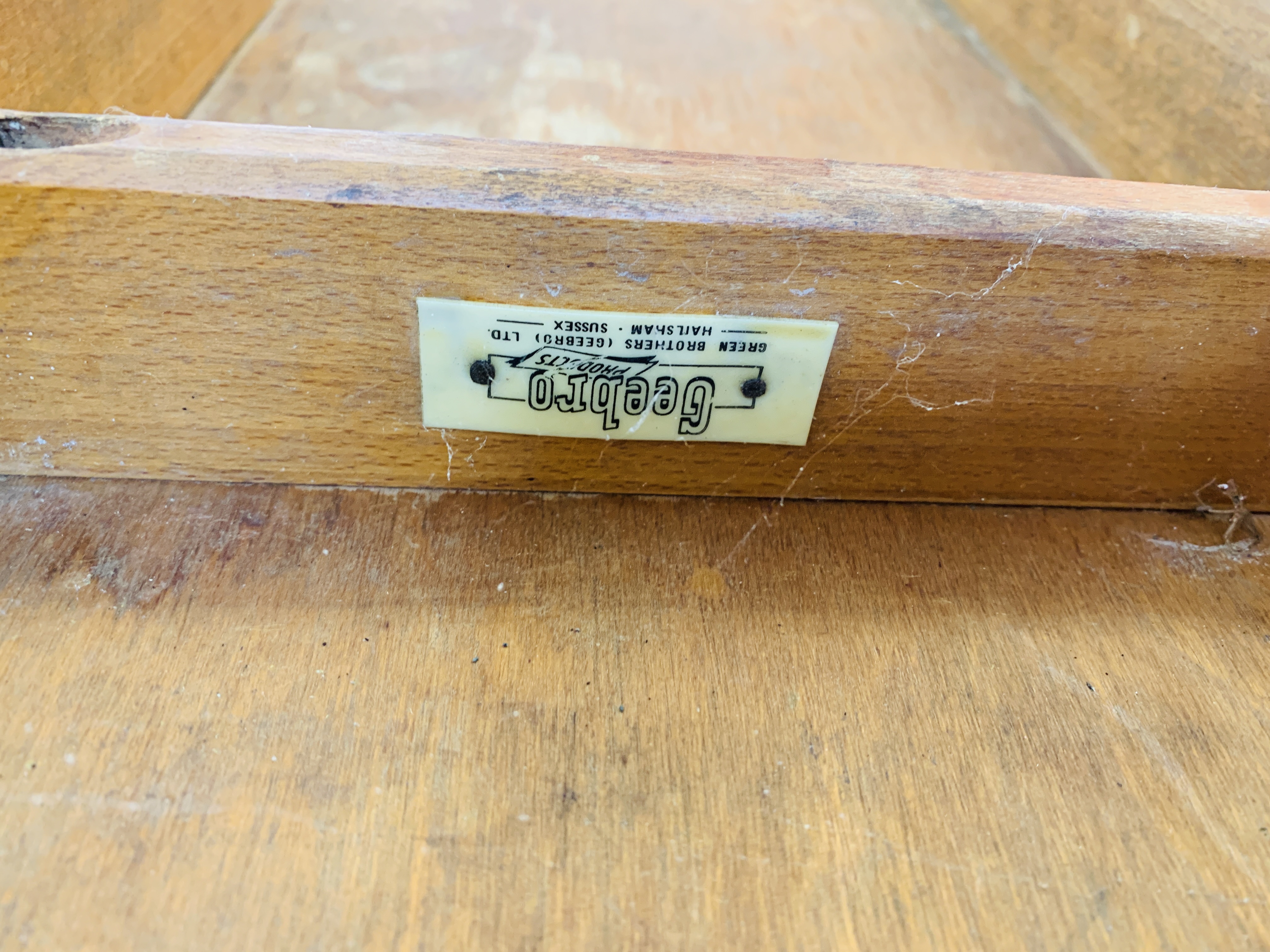 4 X GEEBRO FOLDING SCHOOL BENCHES - Image 9 of 9