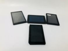 4 X AMAZON KINDLE FIRE TABLETS VARIOUS MODELS - SOLD AS SEEN