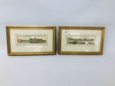 PAIR OF FRAMED LOCAL WATERCOLOURS BEARING SIGNATURE P.H.