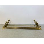 VINTAGE DECORATIVE BRASS FENDER