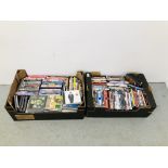 2 X BOXES OF ASSORTED DVD'S AND CD'S