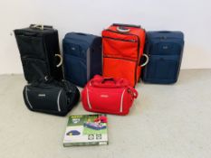 COLLECTION OF 6 VARIOUS LUGGAGE CASES TO INCLUDE IT, REVELATION,