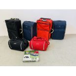 COLLECTION OF 6 VARIOUS LUGGAGE CASES TO INCLUDE IT, REVELATION,