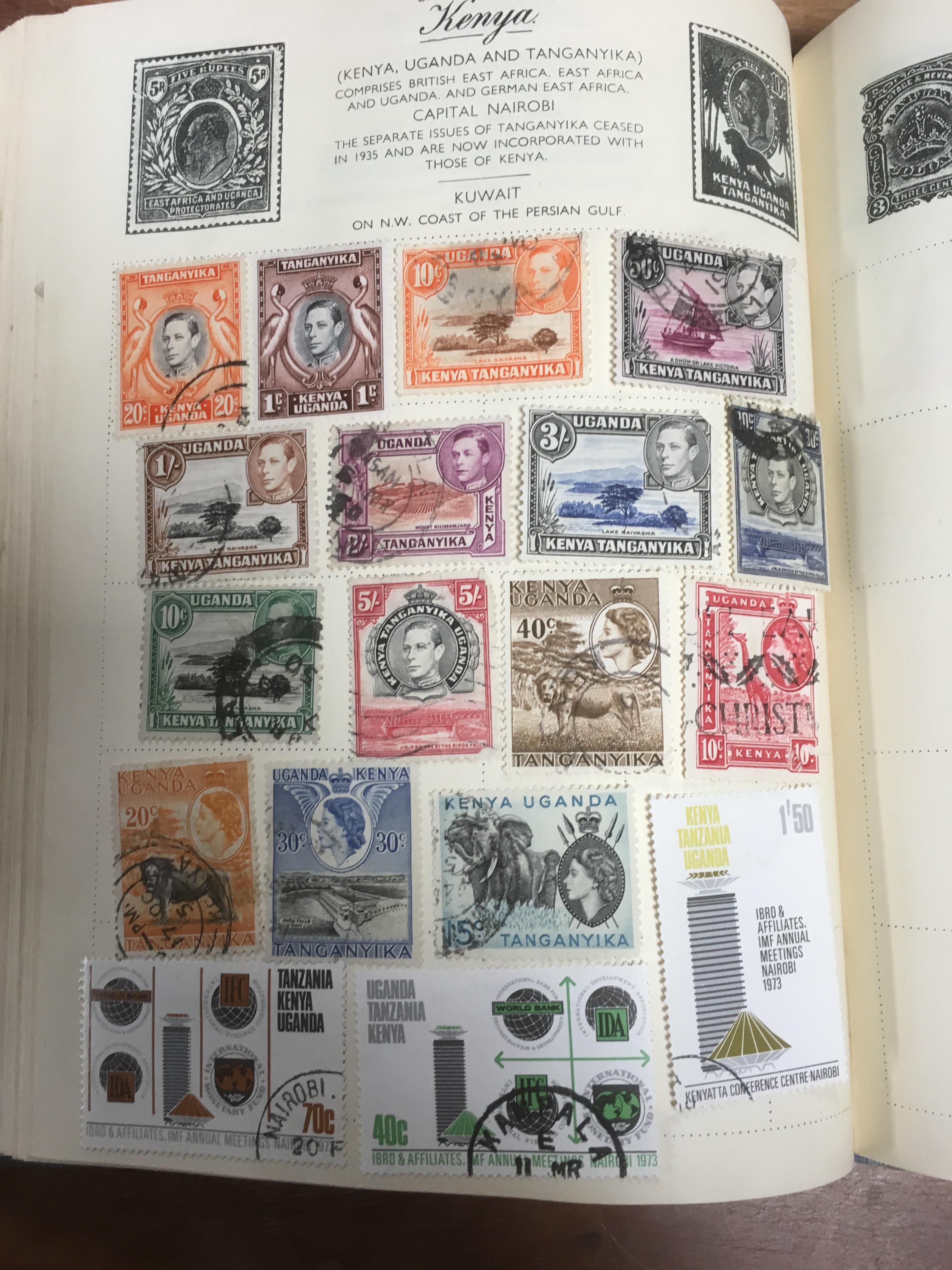 BOX STAMP COLLECTIONS IN "ROYAL MAIL" AND TWO OTHER ALBUMS AND LOOSE - Image 2 of 4