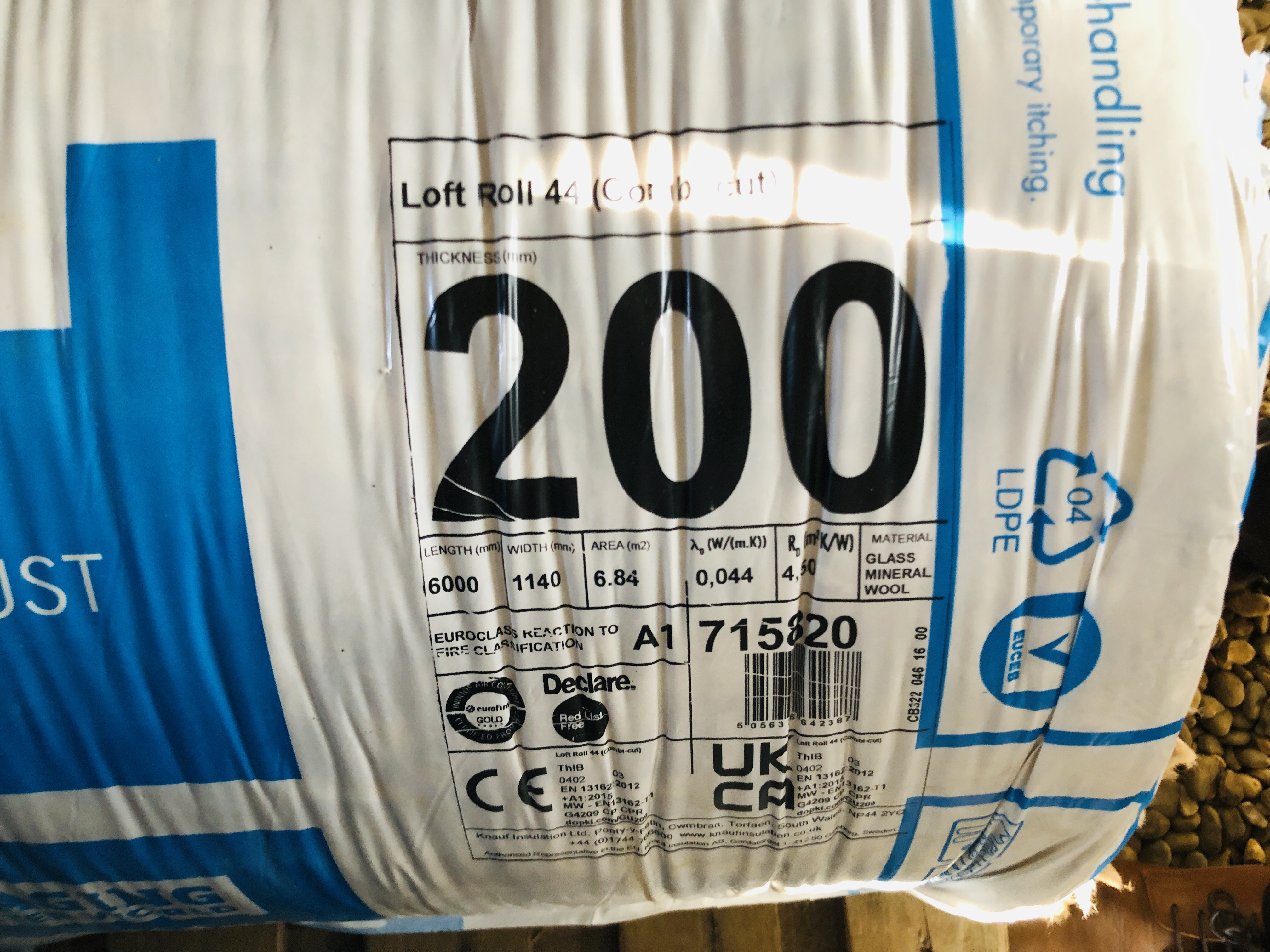 5 X ROLLS KNAUF 200MM. - Image 2 of 2