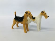 BESWICK AIREDALE TERRIER, CAST IRON MONARCH HEIGHT 14CM.