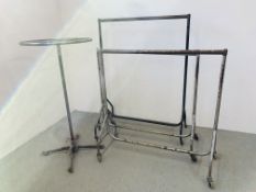 FOUR SECTIONAL CLOTHES STANDS