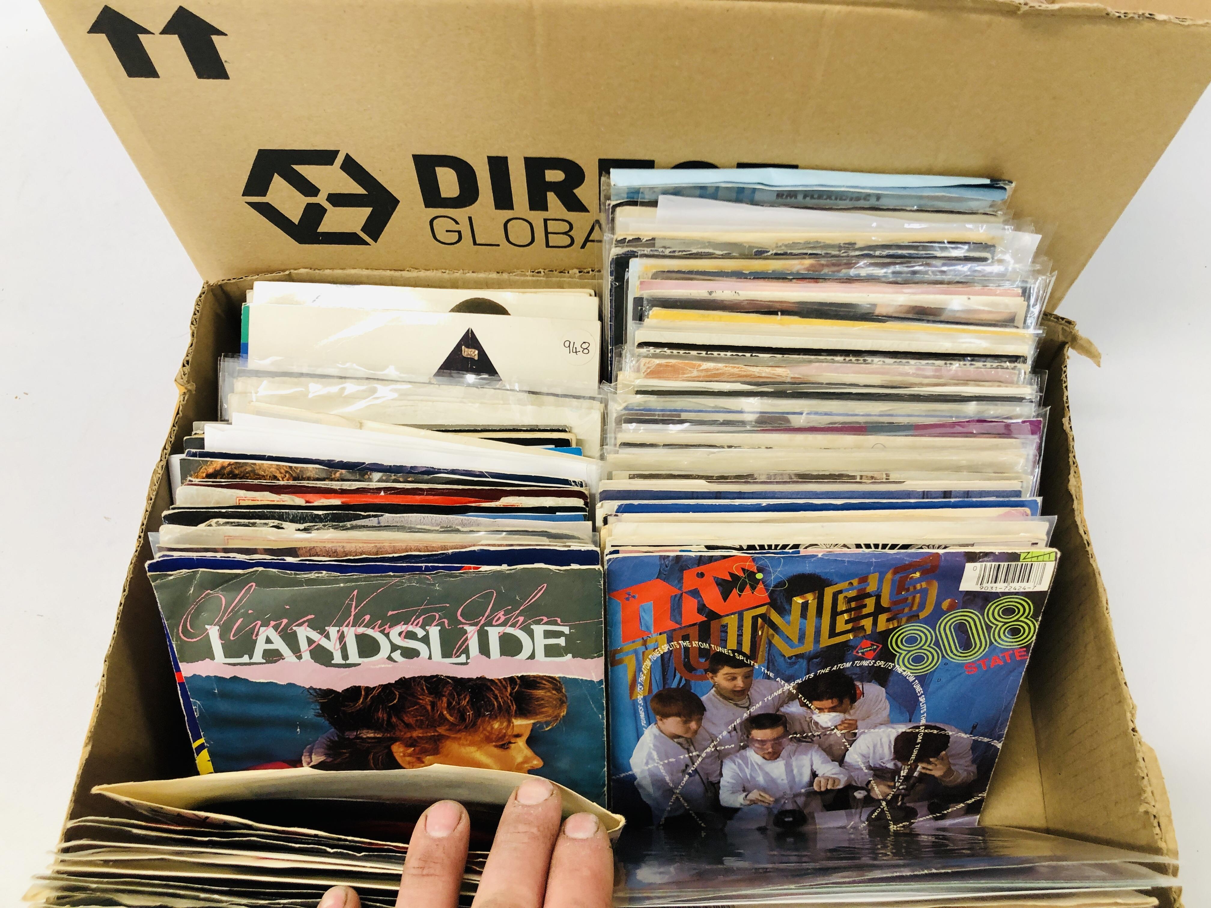 2 BOXES CONTAINING A QUANTITY OF 45 RPM SINGLES TO INCLUDE INXS, CATHERINE WHEEL, PHIL COLLINS, - Image 4 of 10