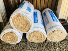 4 X ROLLS KNAUF 200MM.