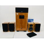 QUAD L-ITE LSERIES MULTI CHANNEL SPEAKER SYSTEM COMPRISING ACTIVE SUBWOOFER,