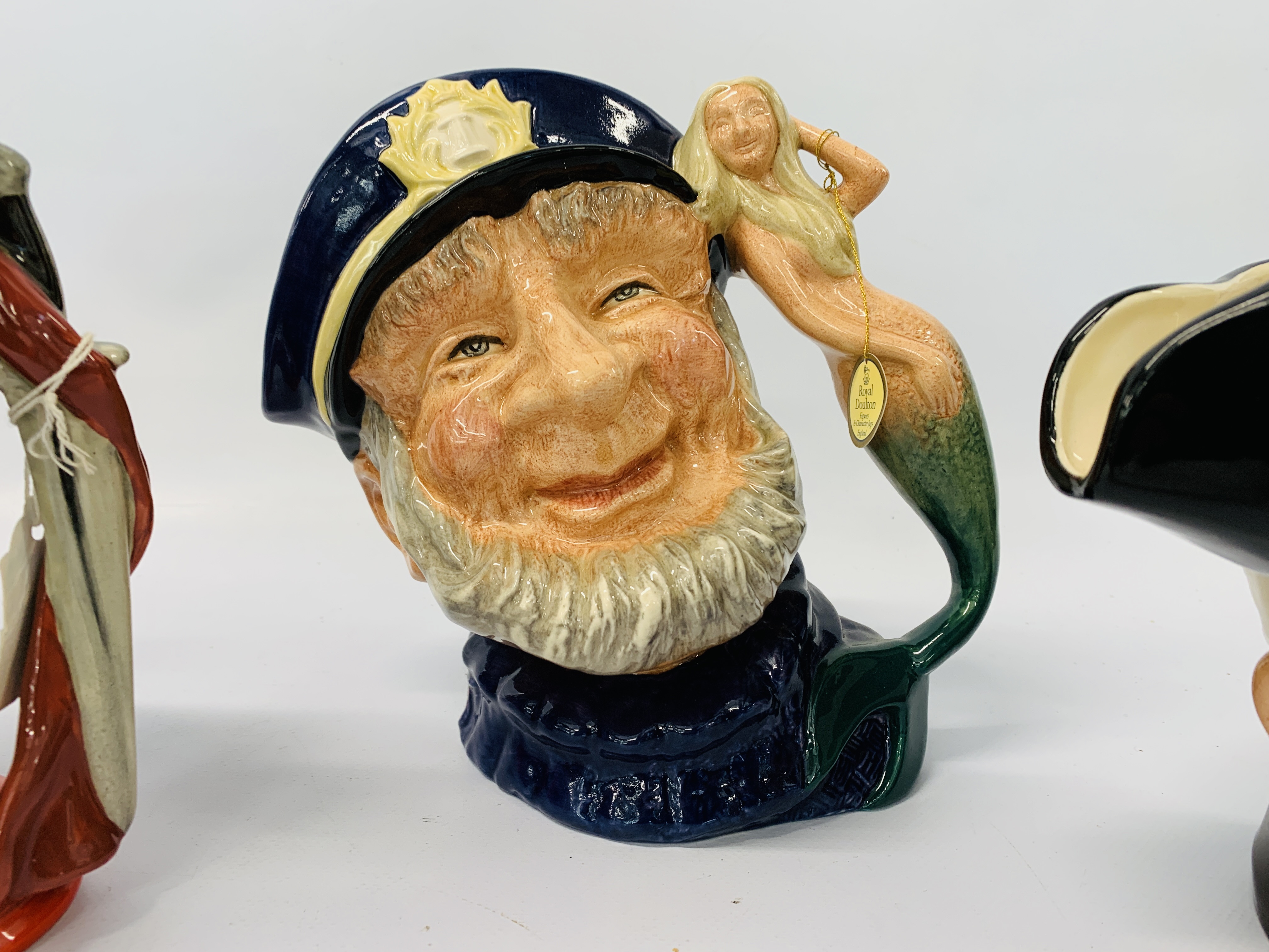 COLLECTION OF 4 ROYAL DOULTON CHARACTER JUGS TO INCLUDE THE GUARDSMAN D6755, OLD CHARLEY D5420, - Image 4 of 5